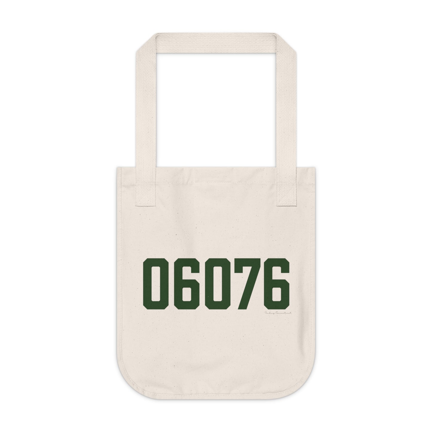 06076 Union Connecticut Zip Code Organic Canvas Tote Bag