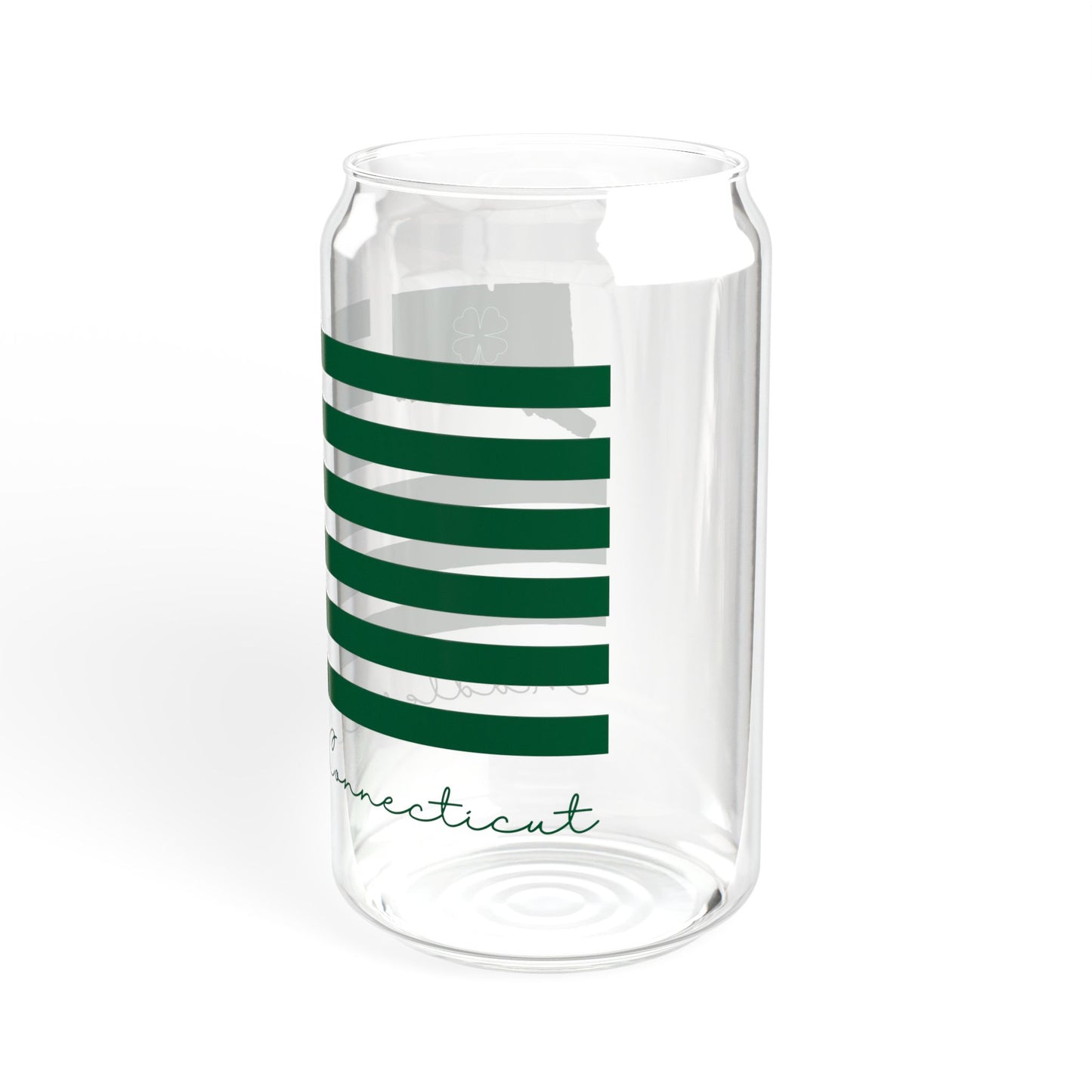 Middlefield Connecticut St. Patrick’s Day Flag Sipper Glass, 16oz