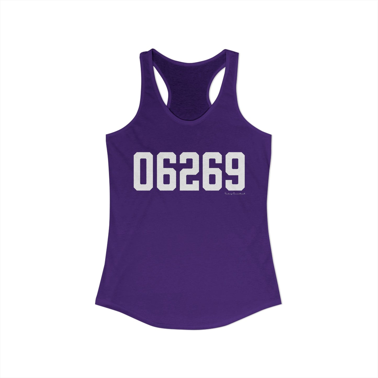 06269 Storrs CT Zip Code Women's Ideal Racerback Tank Top