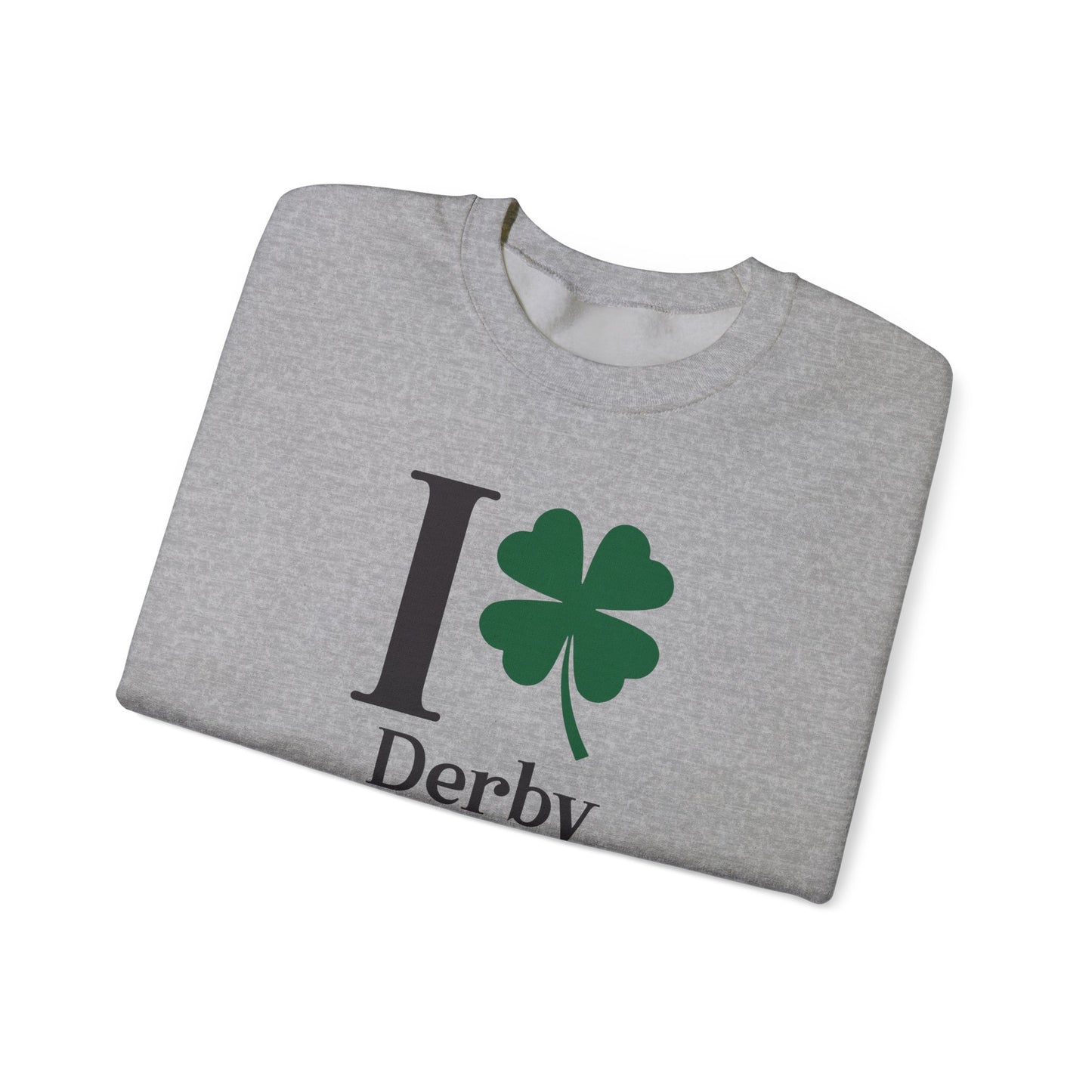 I Clover Derby Unisex Heavy Blend™ Crewneck Sweatshirt