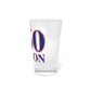 860 Lisbon Red, White & Blue Pint Glass, 16oz