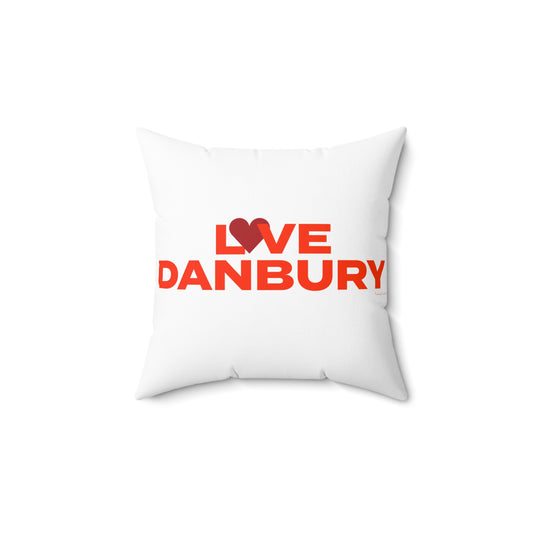Love Danbury Spun Polyester Square Pillow