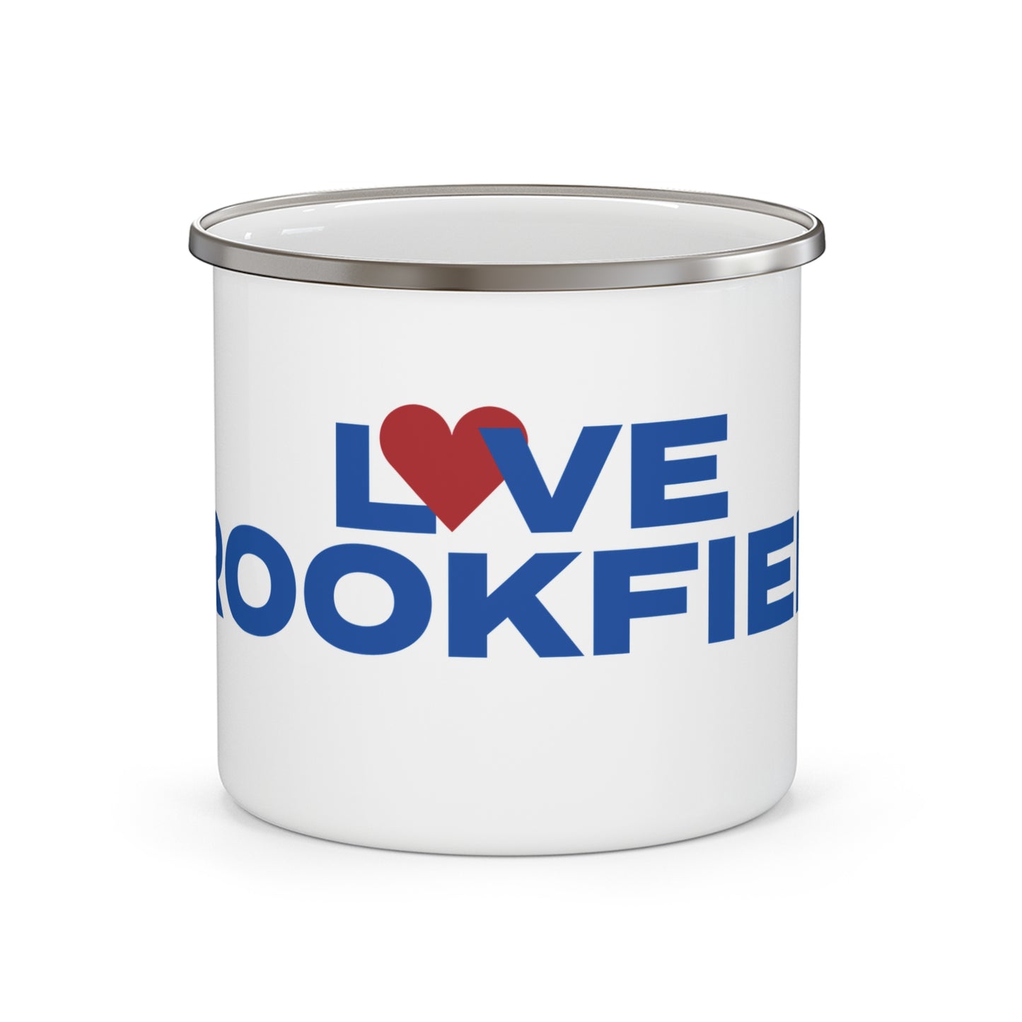 Love Brookfield Enamel Camping Mug