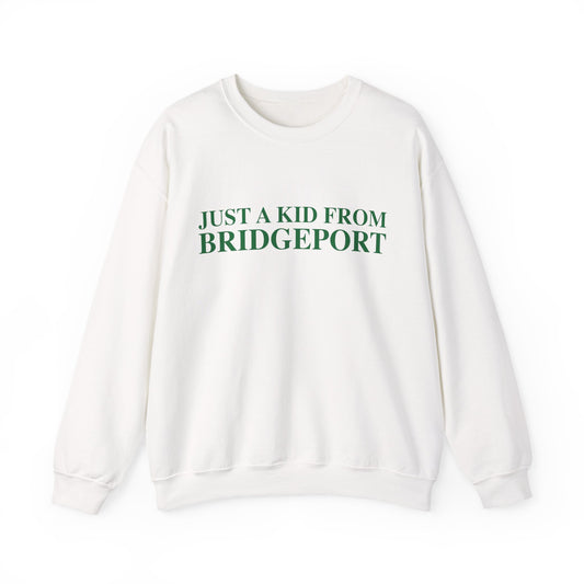 Just a kid from Bridgeport Unisex Heavy Blend™ Crewneck Sweatshirt