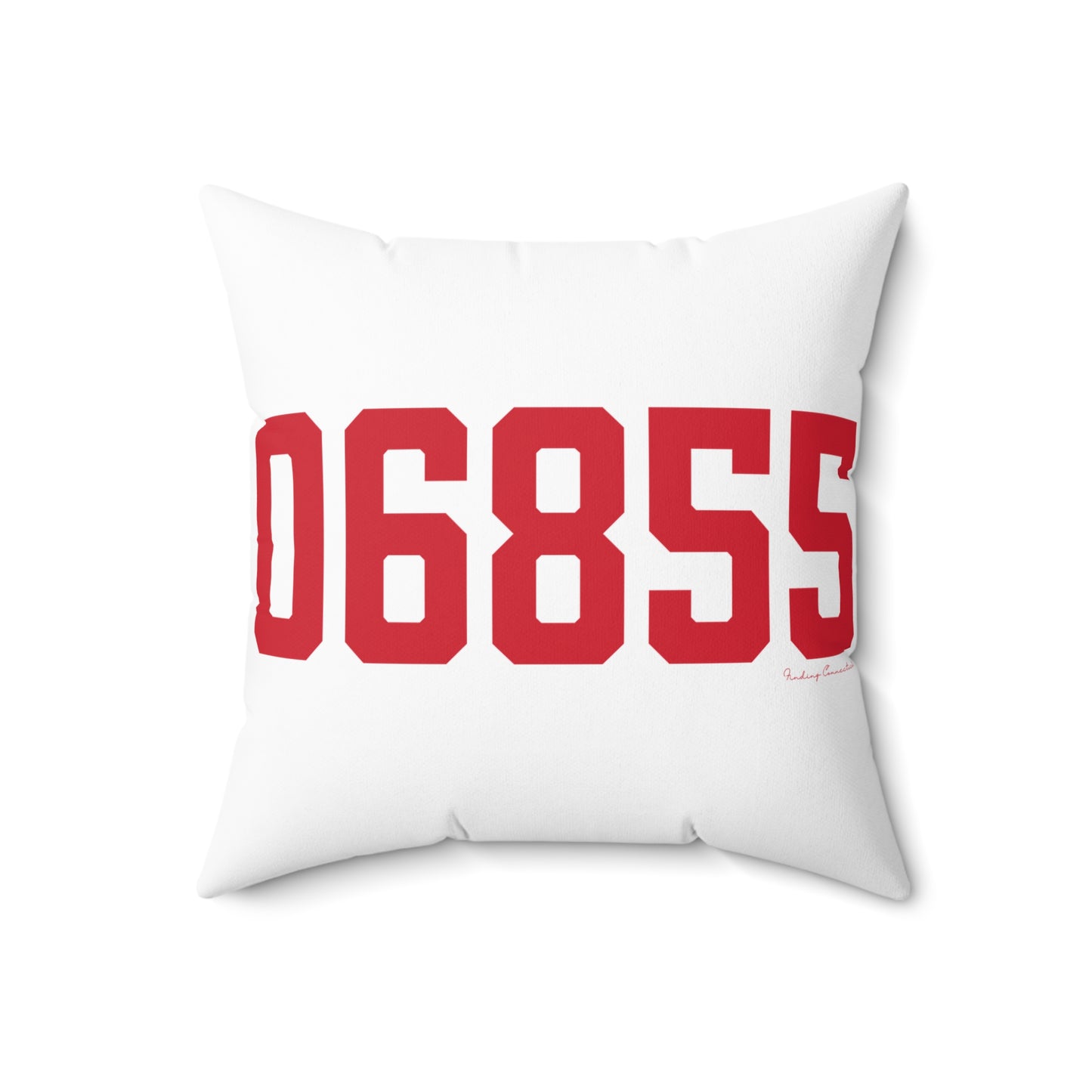 06855 Norwalk Connecticut Zip Code Spun Polyester Square Pillow