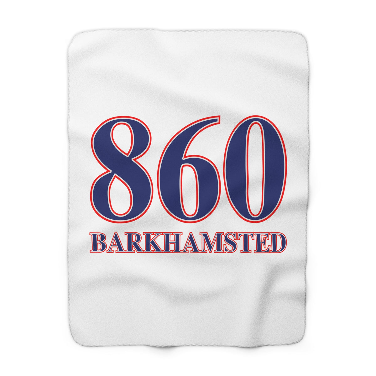 Barkhamsted Red, White & Blue Sherpa Fleece Blanket