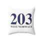 203 West Norwalk Spun Polyester Square Pillow