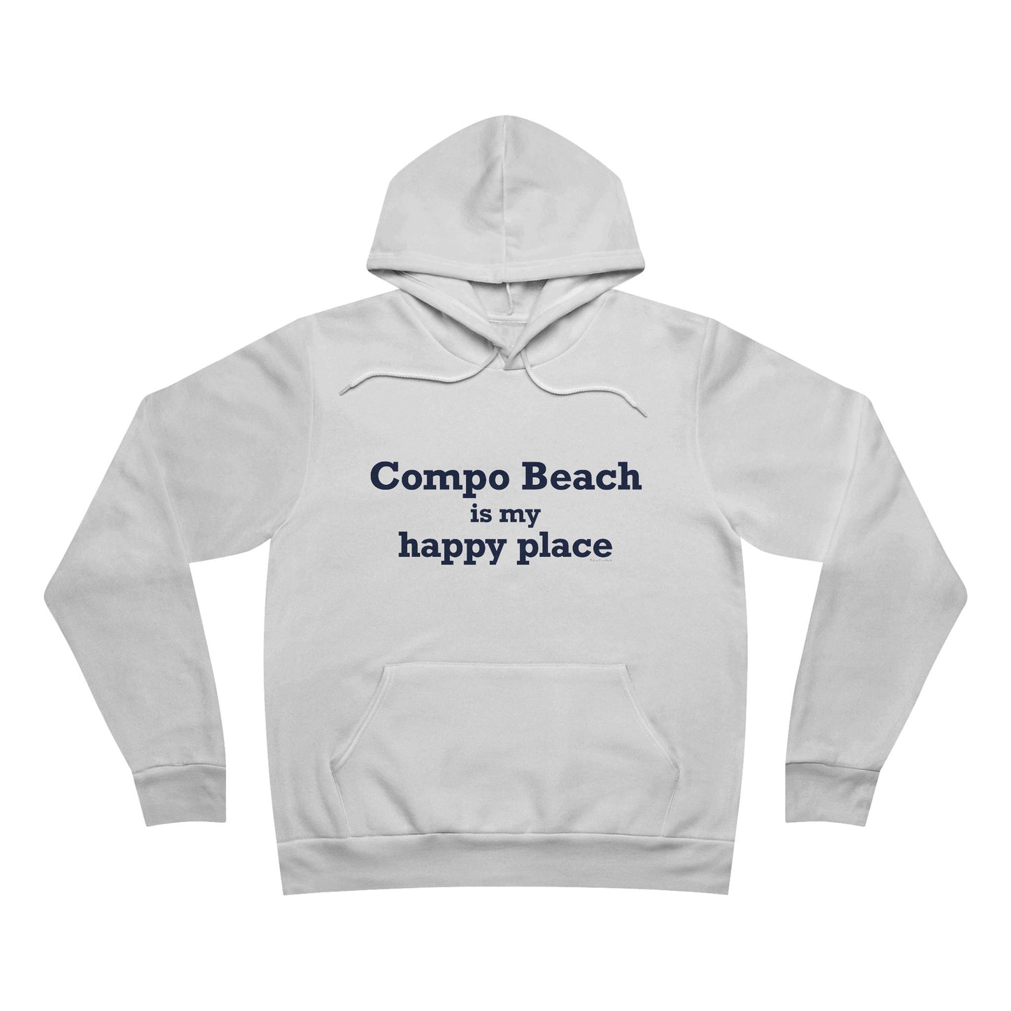 Compo Beach Is My Happy Place Unisex Sponge Fleece Pullover Hoodie Sweatshirt