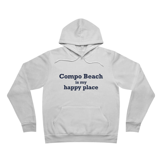 Compo Beach Is My Happy Place Unisex Sponge Fleece Pullover Hoodie Sweatshirt