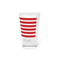 Monroe Connecticut Flag Pint Glass, 16oz