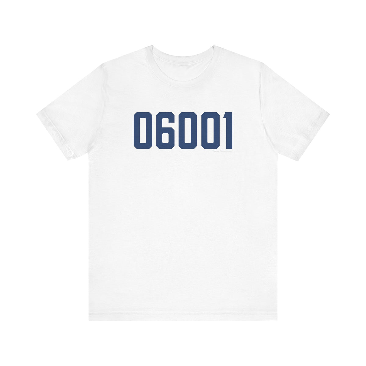 06001 Avon Connecticut Zip Code Unisex Jersey Short Sleeve T-Shirt