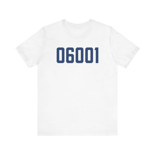 06001 Avon Connecticut Zip Code Unisex Jersey Short Sleeve T-Shirt