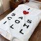 Love Sasco Hill Velveteen Plush Blanket