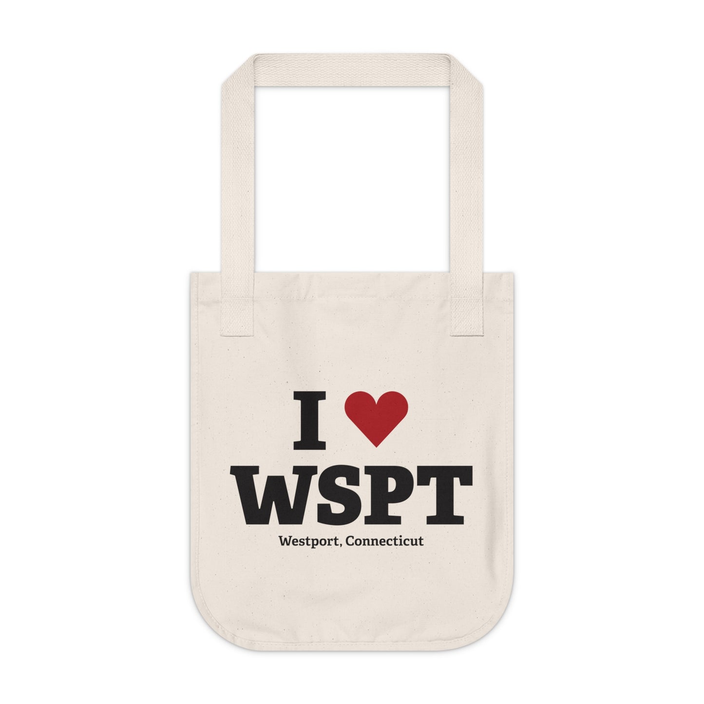 I Heart WSPT Organic Canvas Tote Bag