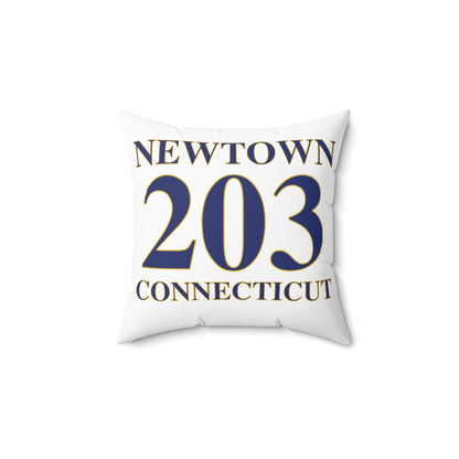 Newtown 203 Connecticut Spun Polyester Square Pillow
