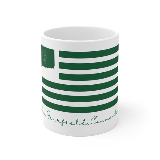 New Fairfield Connecticut St Patrick’s Day Flag Mug 11oz