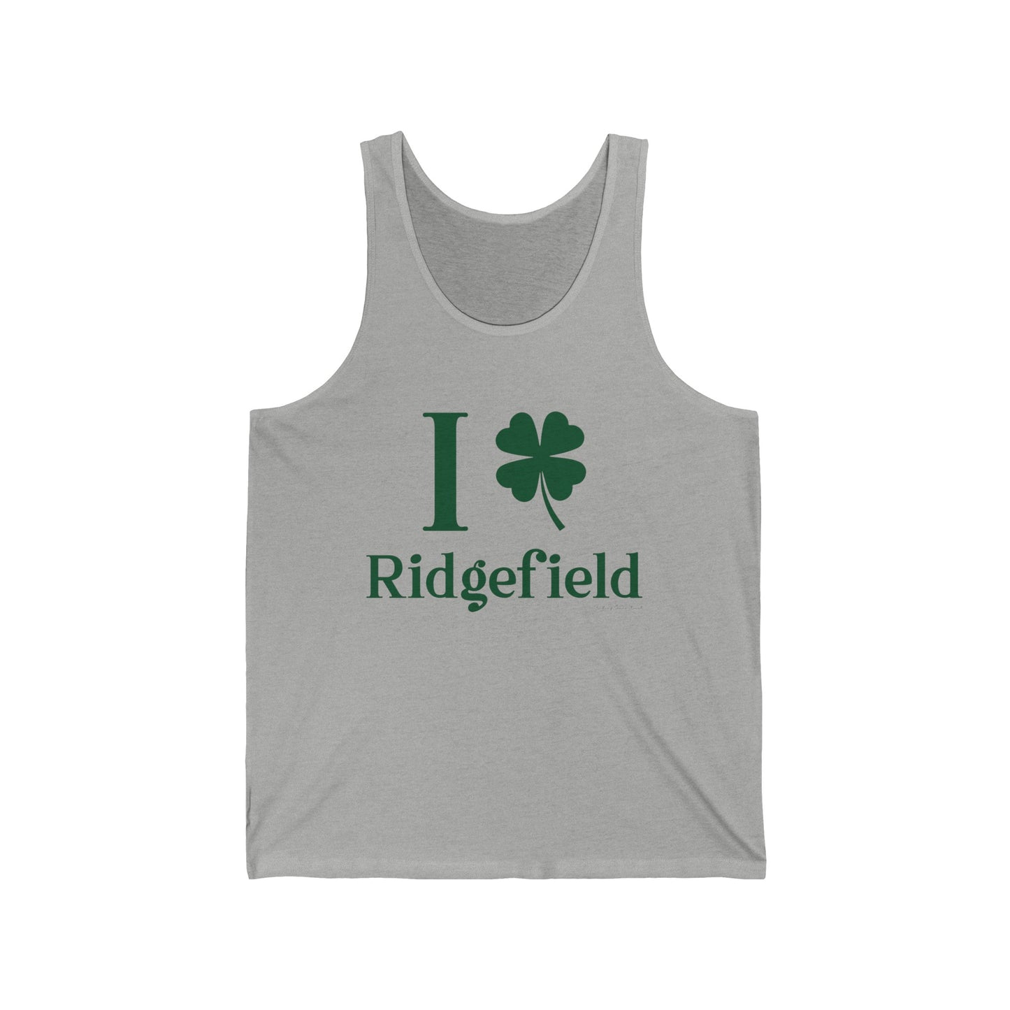 I Clover Ridgefield (Green) Unisex Jersey Tank