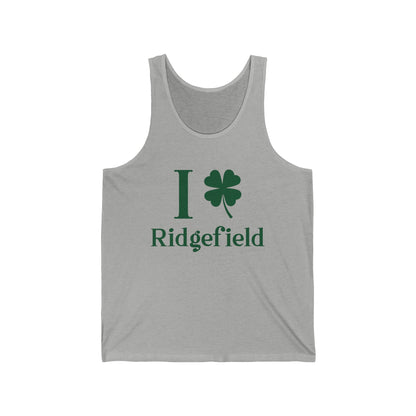 I Clover Ridgefield (Green) Unisex Jersey Tank