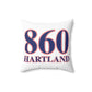860 Hartland Red, White & Blue Spun Polyester Square Pillow