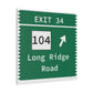 Vintage Merritt Parkway Exit 34 Sign Matte Canvas, Stretched, 1.25"
