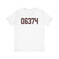 06374 Voluntown Connecticut Zip Code Unisex Jersey Short Sleeve T-Shirt