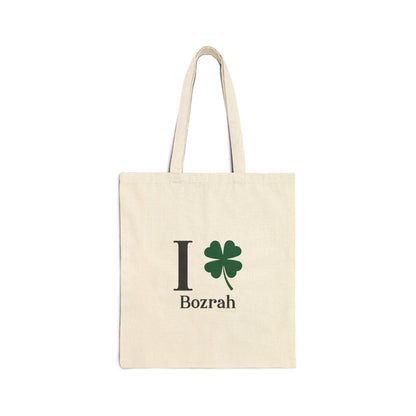 I Clover Bozrah Cotton Canvas Tote Bag