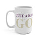 Just a kid listening to Goose - Cream & Purple Mug 15oz