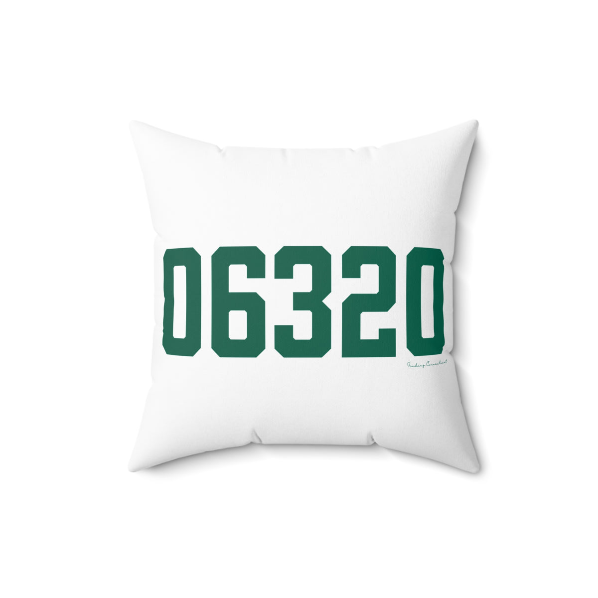 06320 New London Connecticut Zip Code Spun Polyester Square Pillow