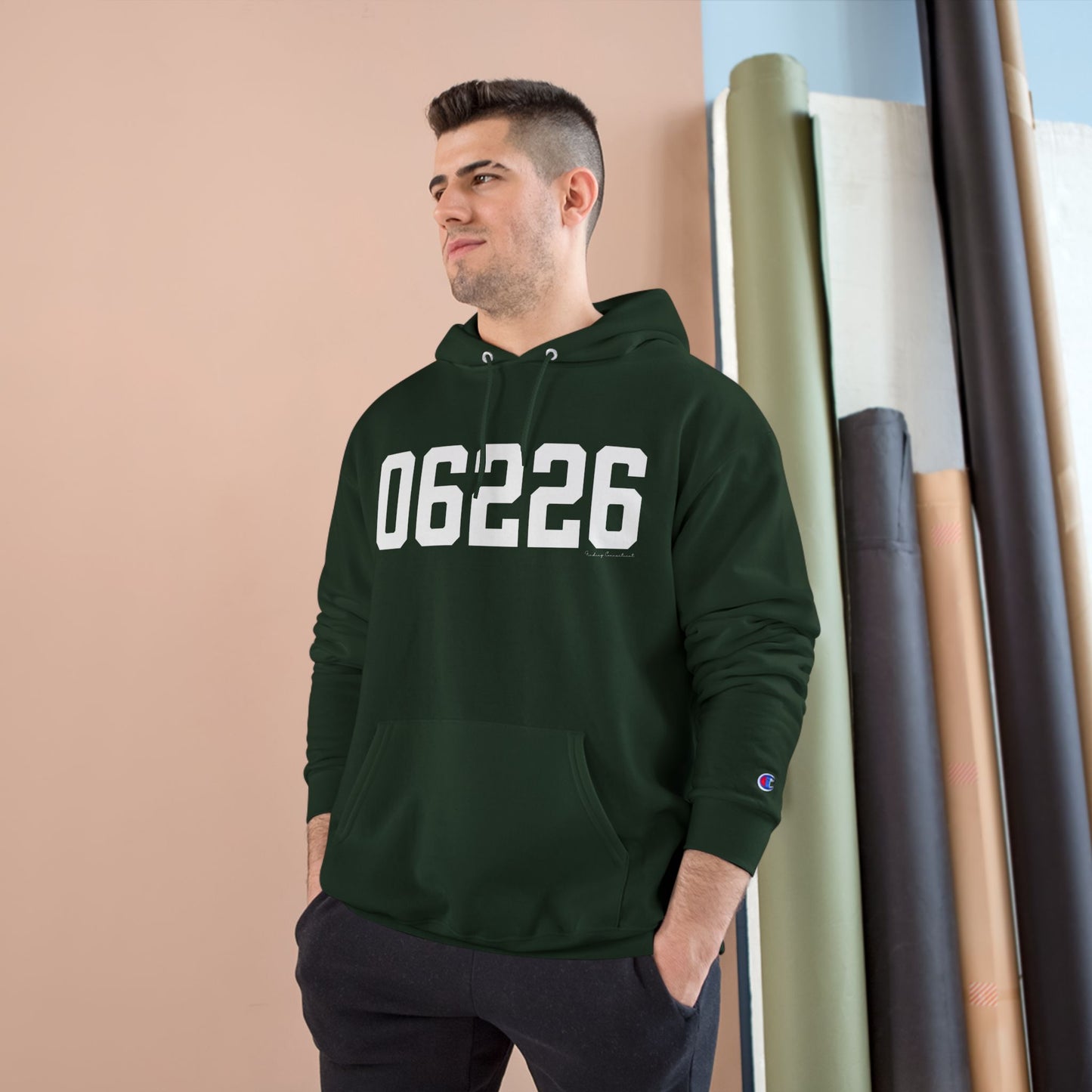 06226 Willimantic CT Zip Code Champion Hoodie