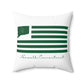 Norwalk Connecticut St. Patrick's Day Flag Spun Polyester Square Pillow
