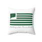 Middlefield Connecticut St. Patrick’s Day Flag Spun Polyester Square Pillow