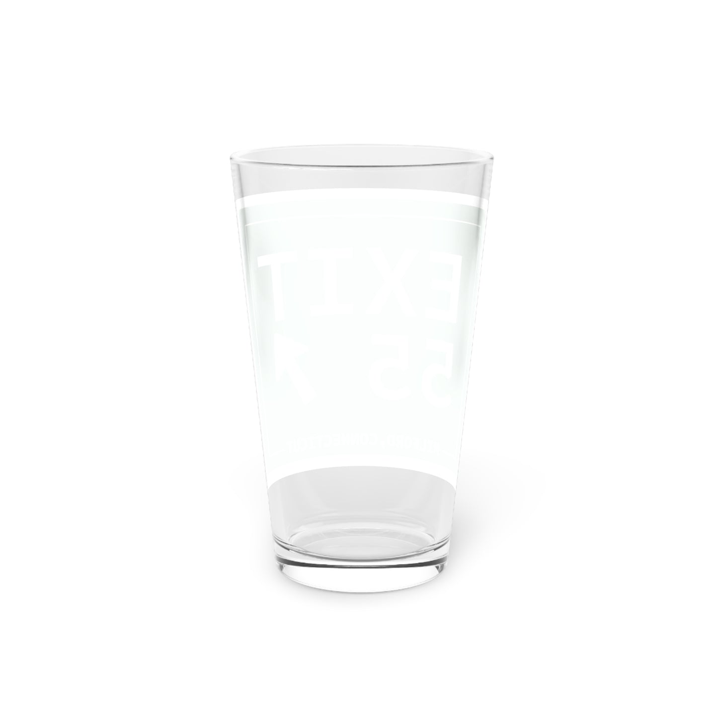 Vintage Exit 55 WCP Sign Pint Glass, 16oz
