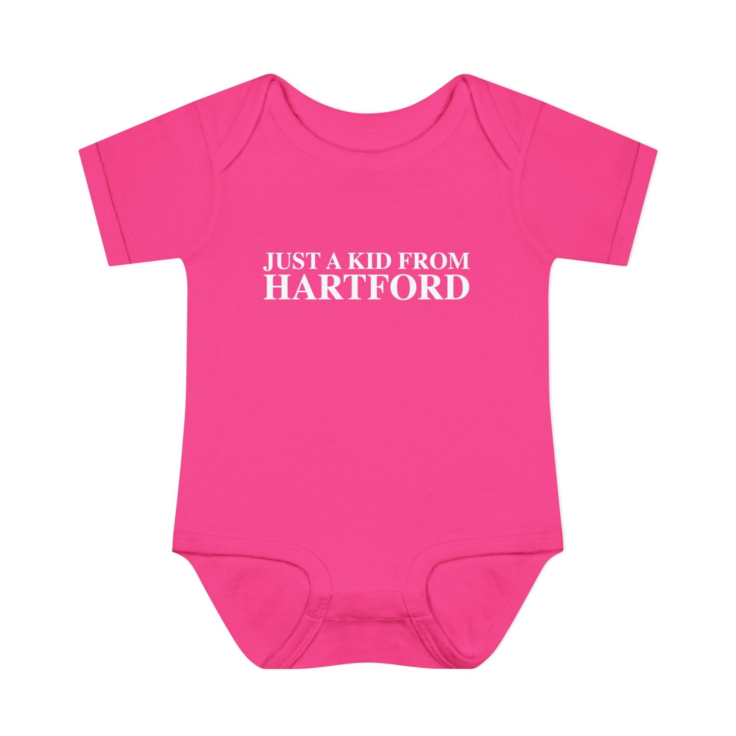 Just a kid from Hartford Infant Baby Rib Bodysuit