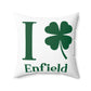 I Clover Enfield Spun Polyester Square Pillow