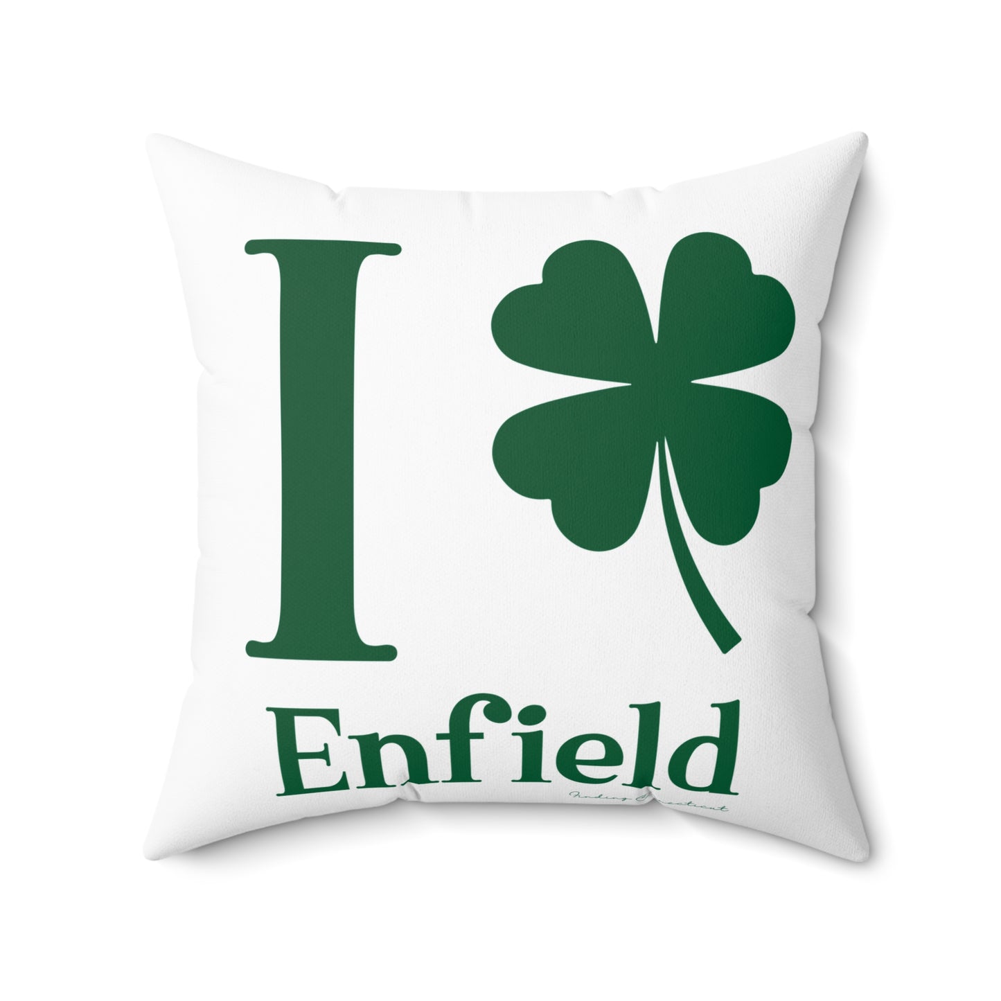 I Clover Enfield Spun Polyester Square Pillow