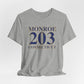 Monroe 203 Connecticut Unisex Jersey Short Sleeve Tee