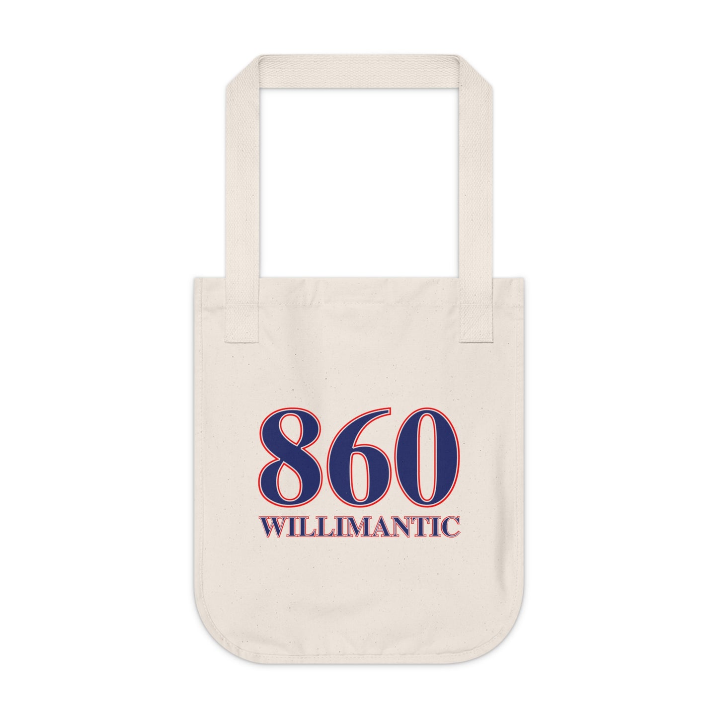 860 Willimantic Red, White & Blue Organic Canvas Tote Bag