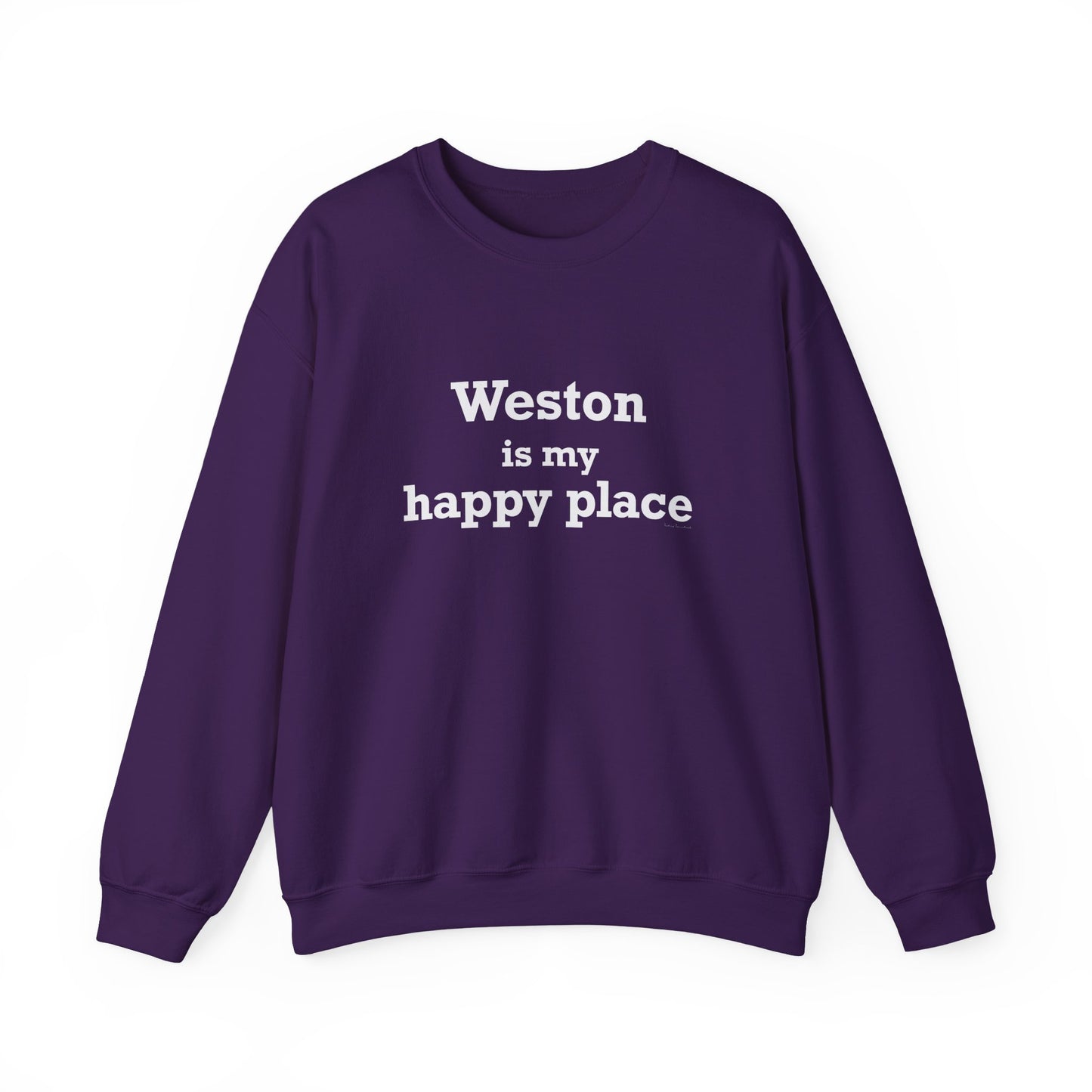 Weston Is My Happy Place Unisex Heavy Blend™ Crewneck Sweatshirt
