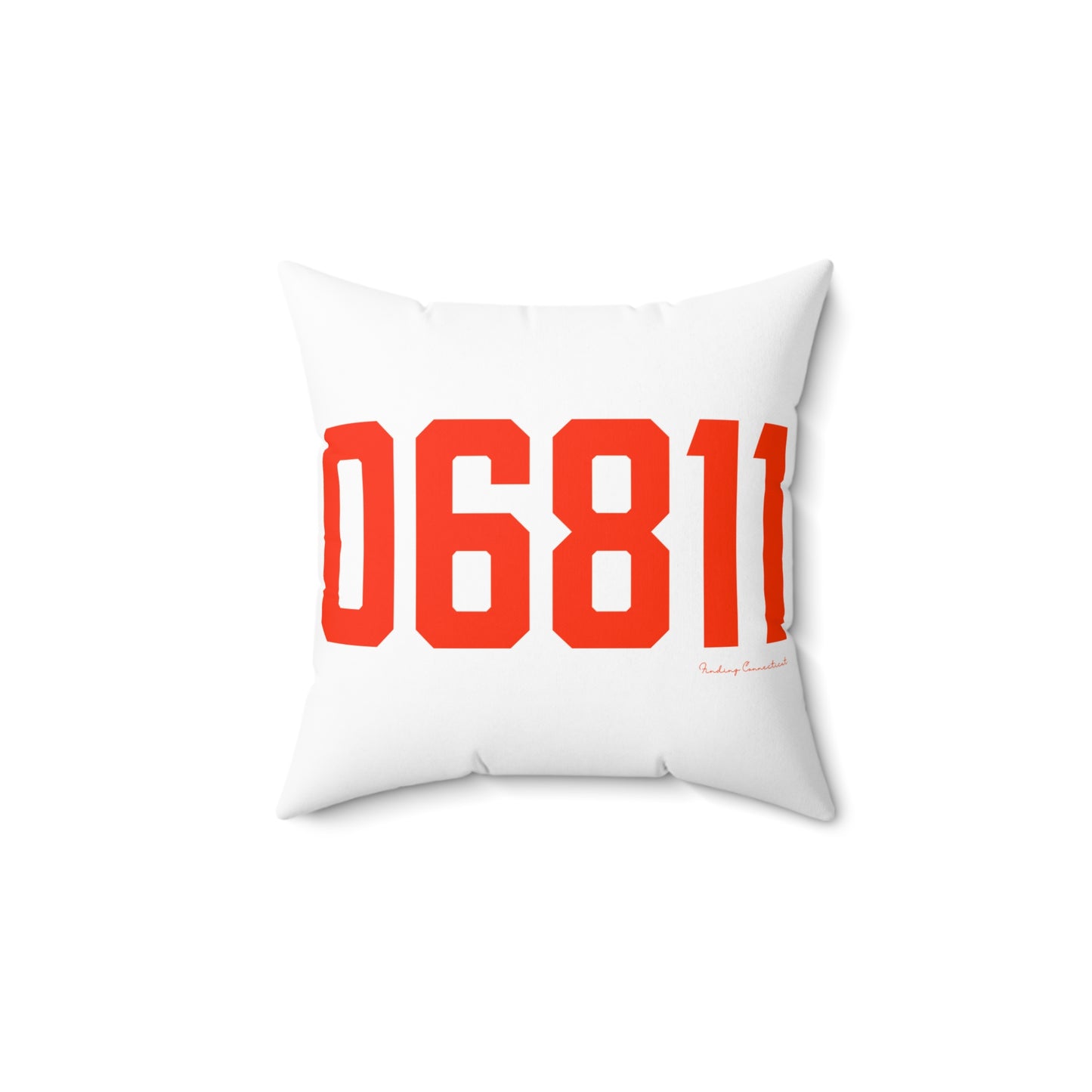 06811 Danbury Connecticut Zip Code Spun Polyester Square Pillow