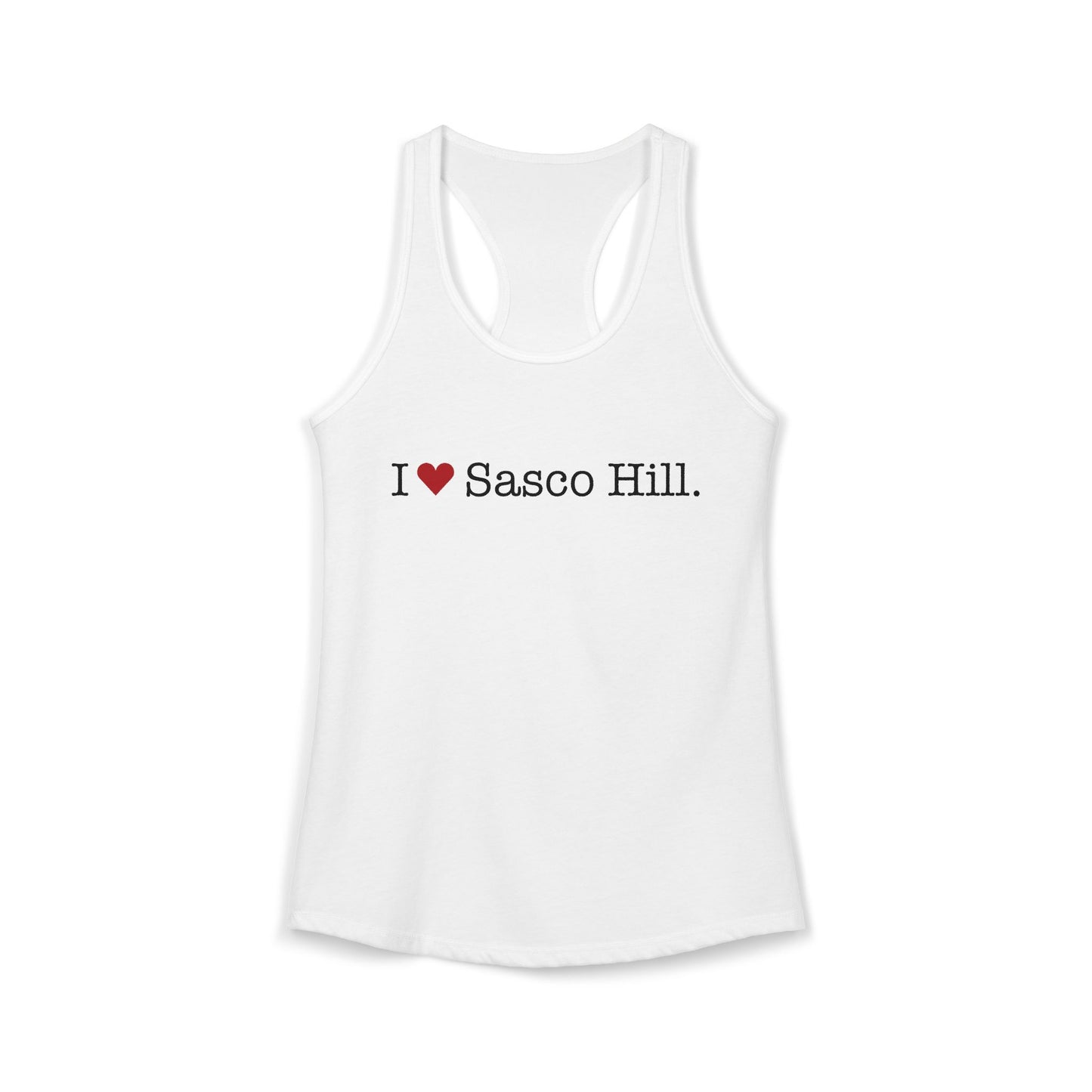 I Heart Sasco Hill. Women's Ideal Racerback Tank Top