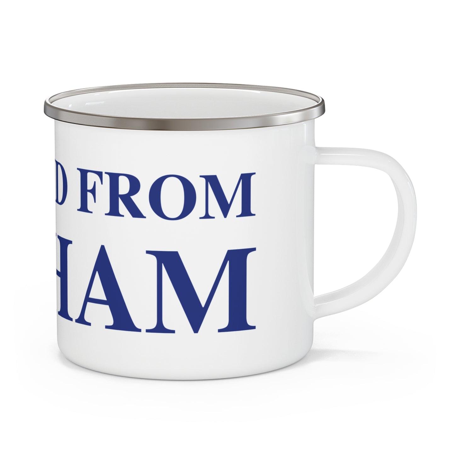 Just a kid from Durham Enamel Camping Mug