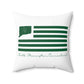 North Stonington Connecticut St. Patrick’s Day Flag Spun Polyester Square Pillow