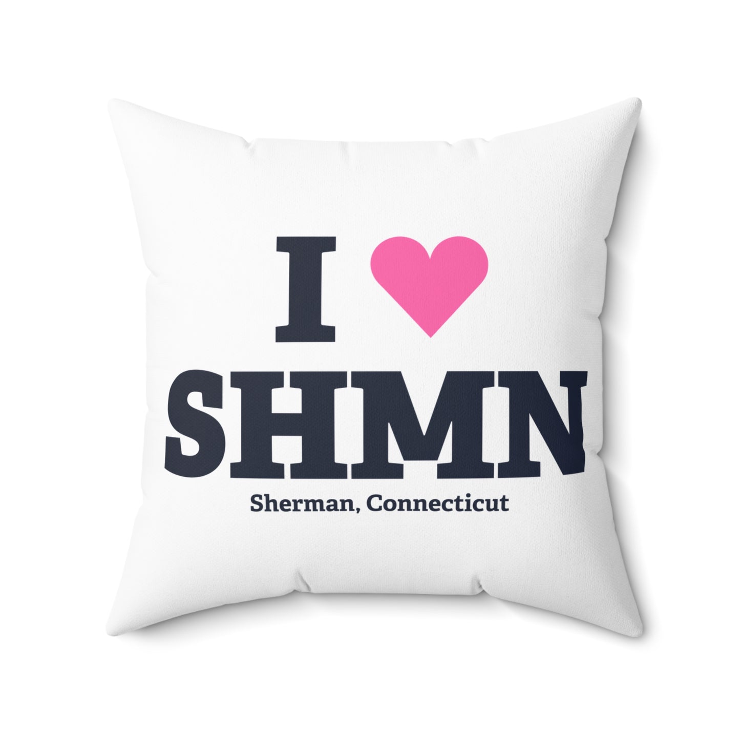 I Heart SHMN Spun Polyester Square Pillow