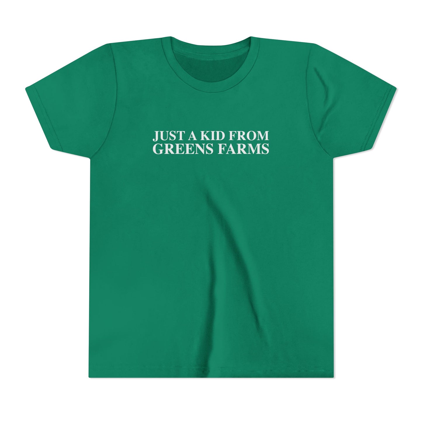 Just a kid from Greens Farms Youth Short Sleeve T-Shirt