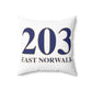 203 East Norwalk Spun Polyester Square Pillow