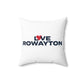 Love Rowayton Spun Polyester Square Pillow
