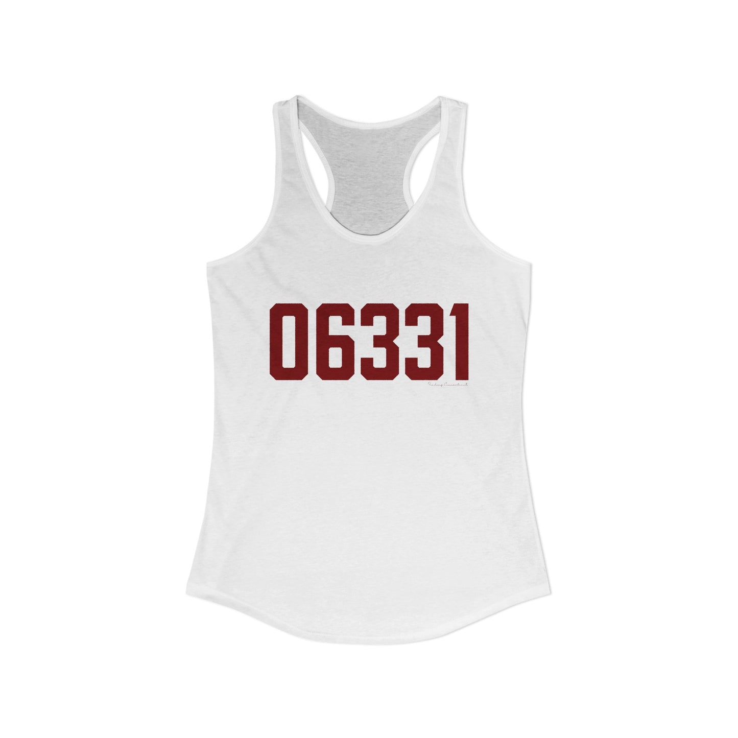 06331 Canterbury Connecticut Zip Code Women's Ideal Racerback Tank Top