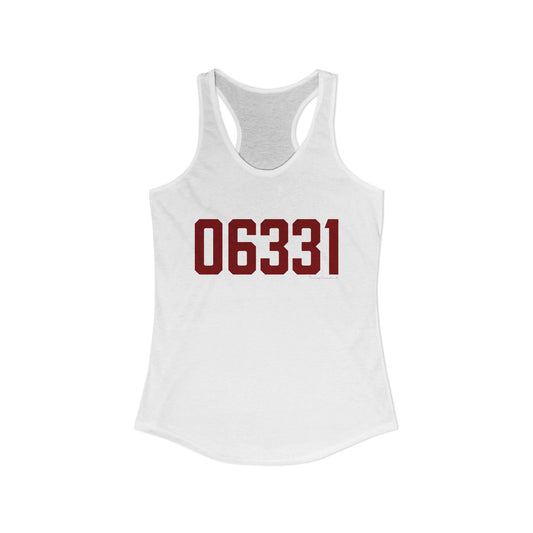 06331 Canterbury Connecticut Zip Code Women's Ideal Racerback Tank Top