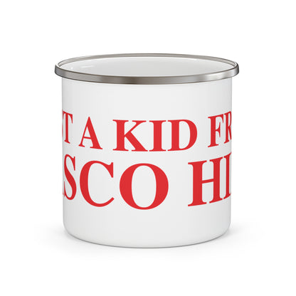 Just a kid from Sasco Hill Enamel Camping Mug