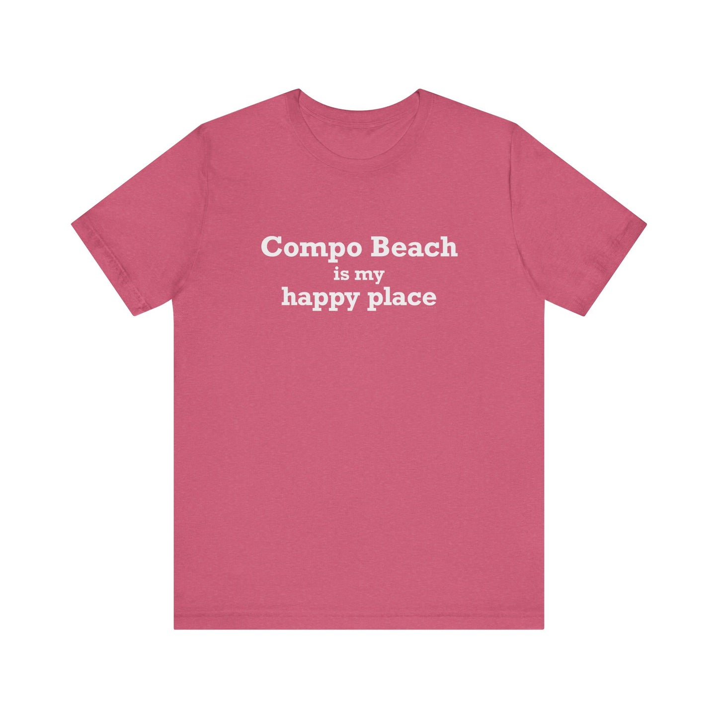Compo Beach Is My Happy Place Unisex Jersey Short Sleeve T-Shirt